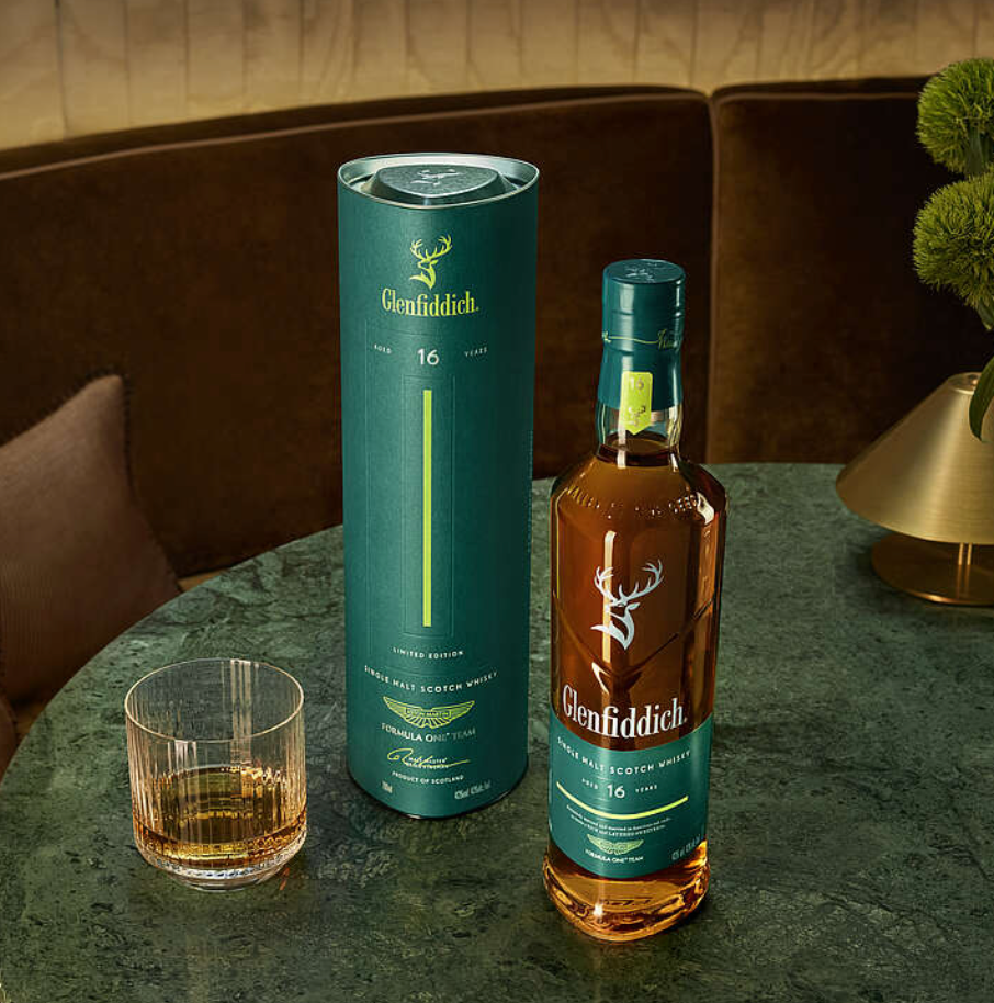 Glenfiddich 16 Year Old Aston Martin F1 Limited Edition Whisky 700mL