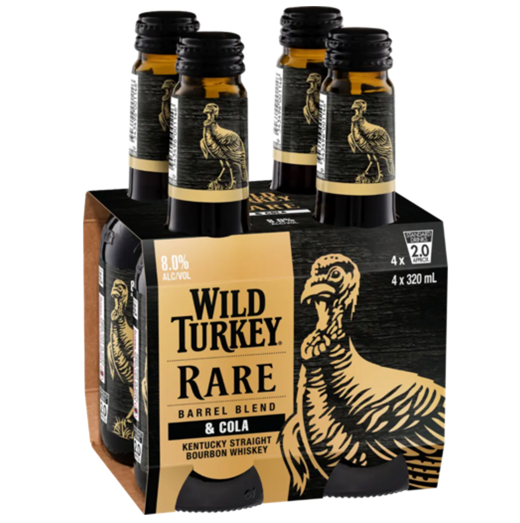 Wild Turkey Rare Bourbon & Cola Bottle 320mL