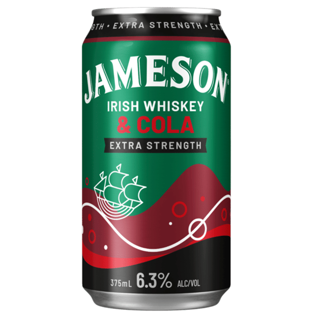 Jameson Irish Whiskey & Cola 6.3% Can 375mL