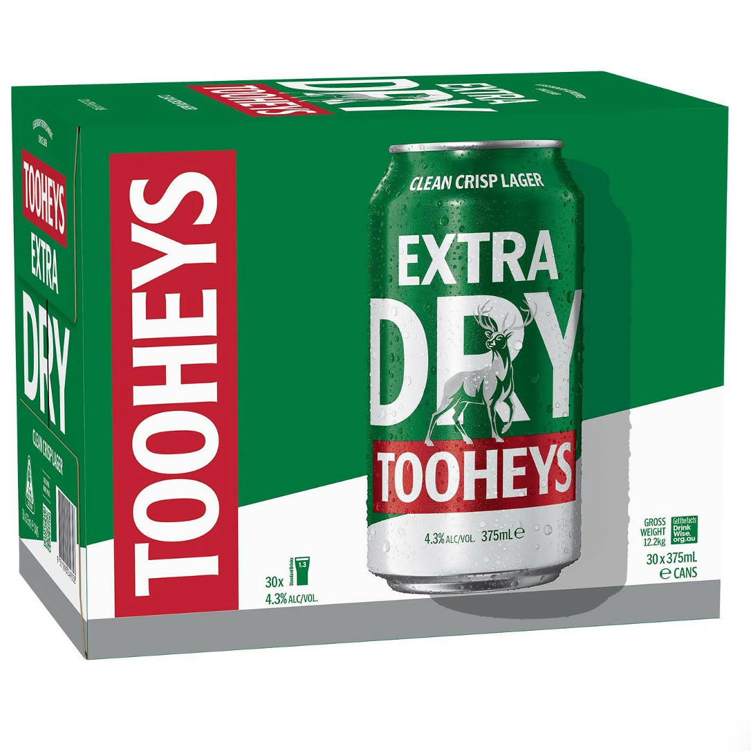 Tooheys Extra Dry Can 375mL