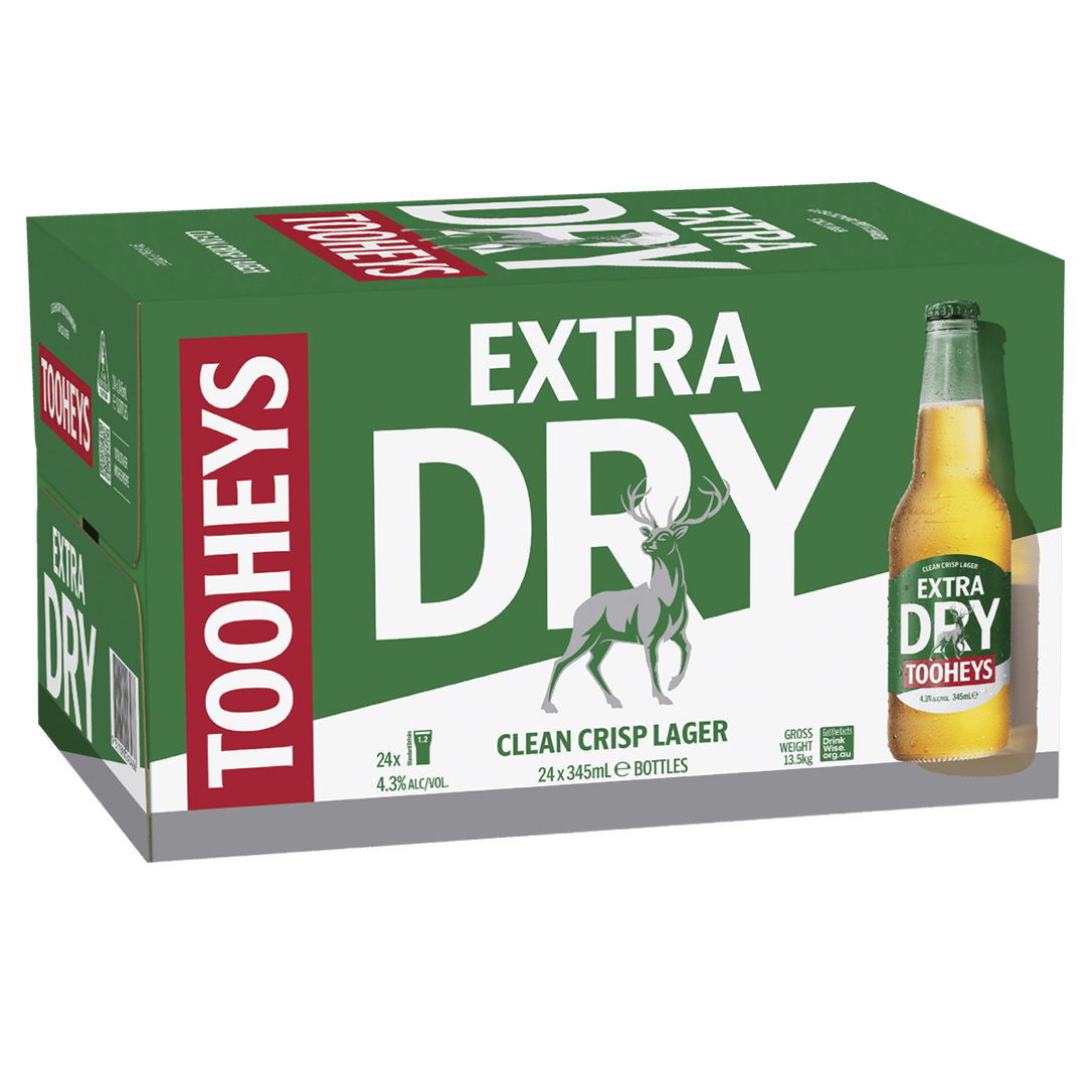 Tooheys Extra Dry Bottle 345mL