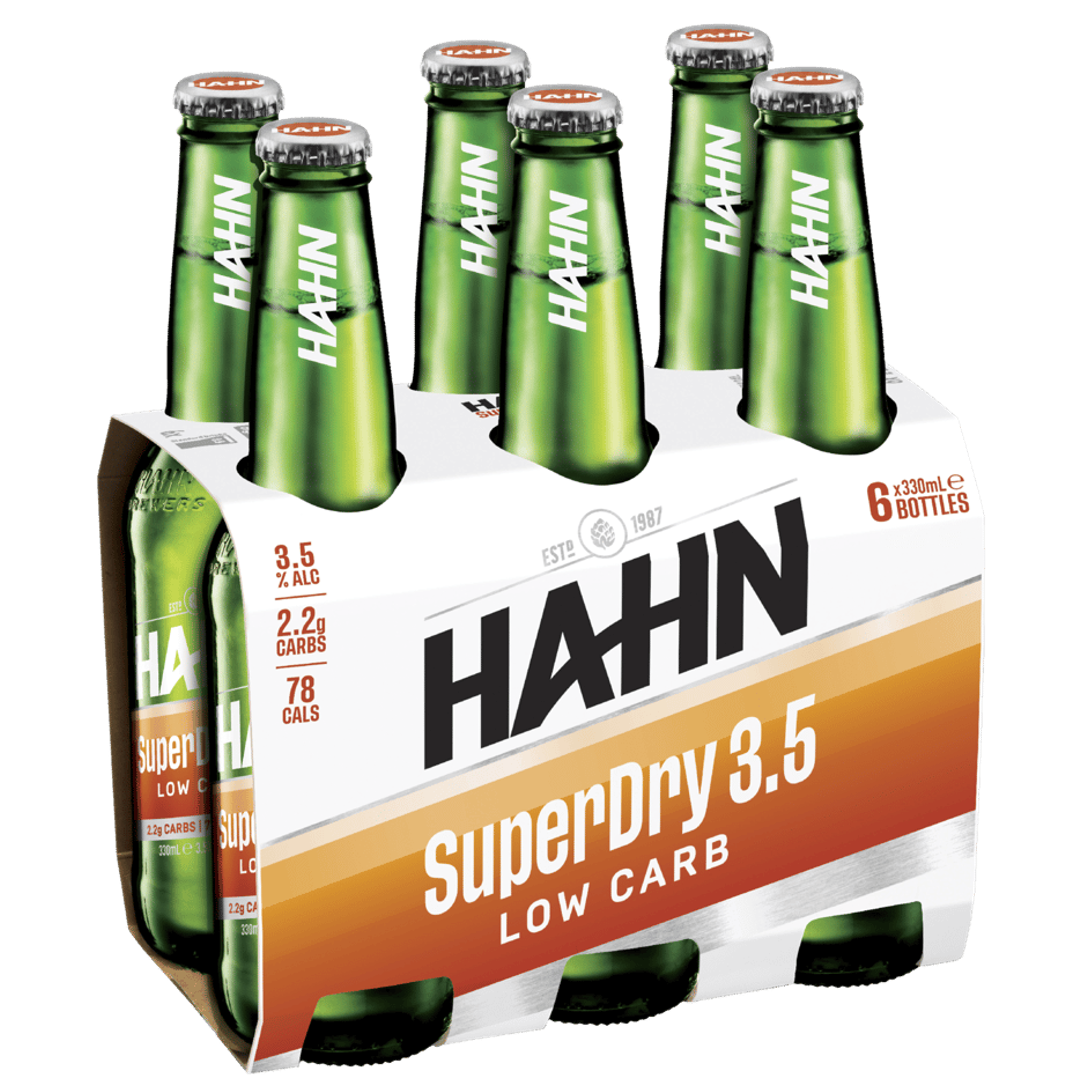 Hahn Super Dry 3.5% Bottle 330mL