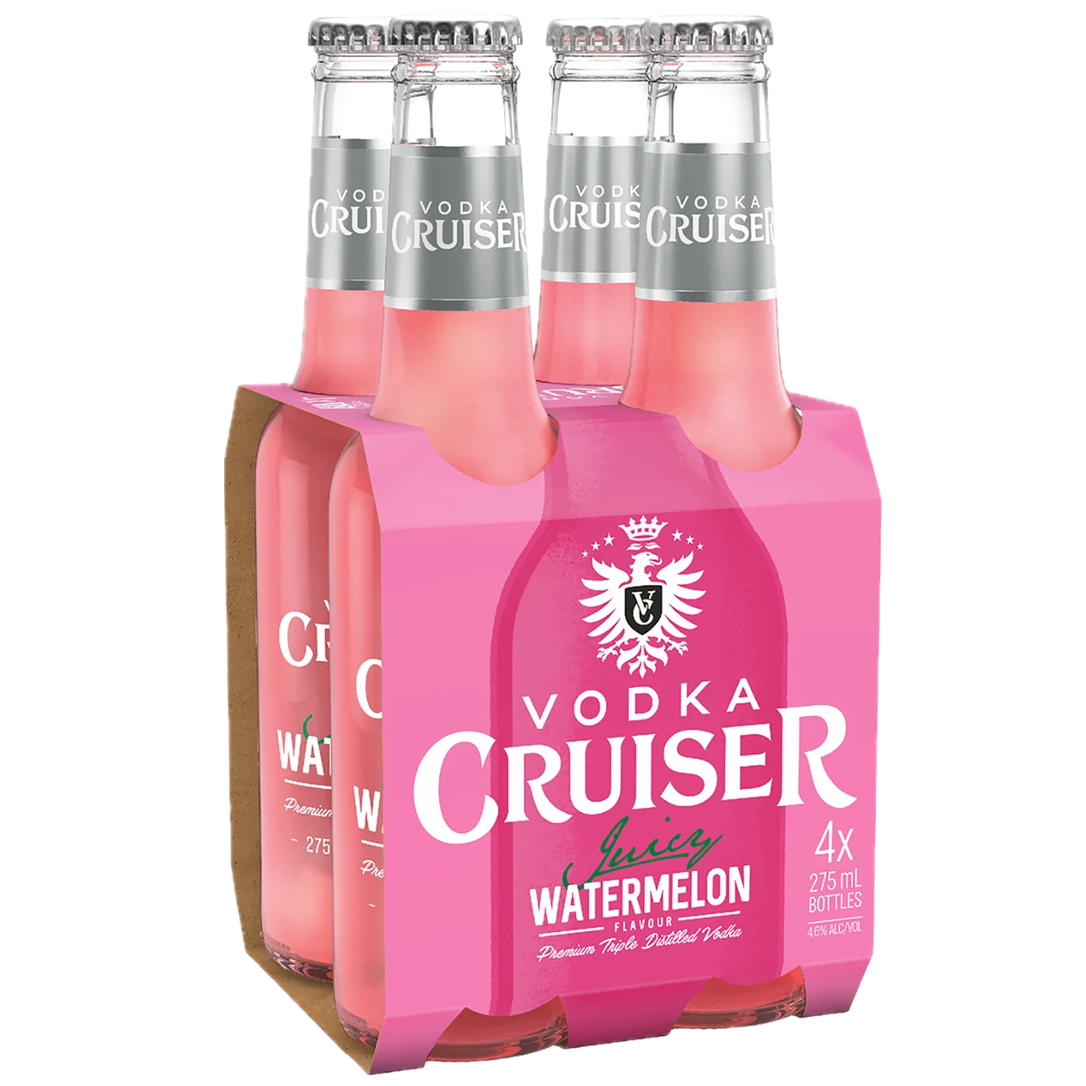 Vodka Cruiser Juicy Watermelon Bottle 275mL