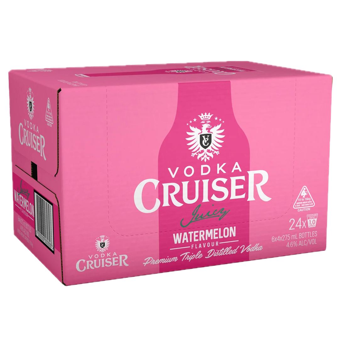 Vodka Cruiser Juicy Watermelon Bottle 275mL