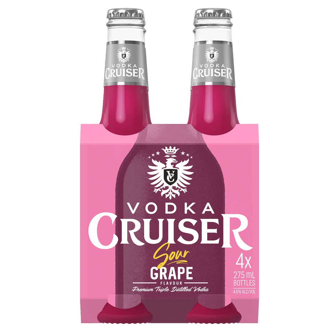 Vodka Cruiser Sour Grape Bottle 275mL