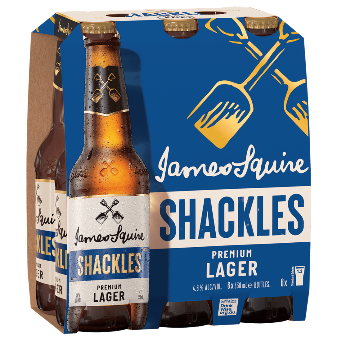 James Squire Broken Shackles Lager Bottle 345mL