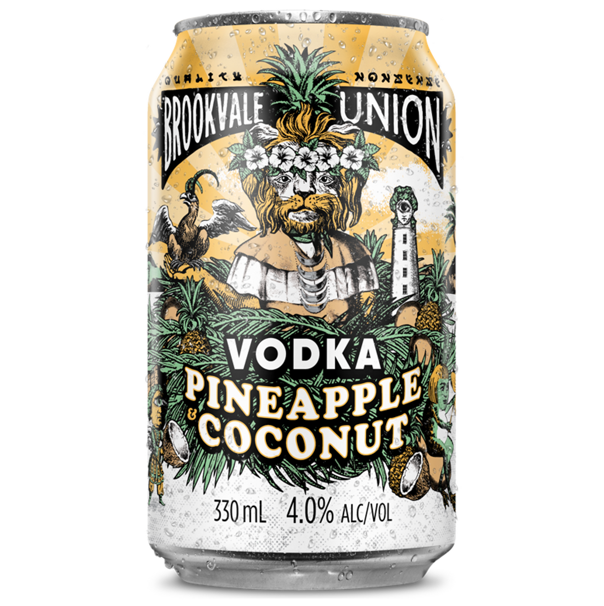 Brookvale Union Vodka Pineapple & Coconut Can 330mL
