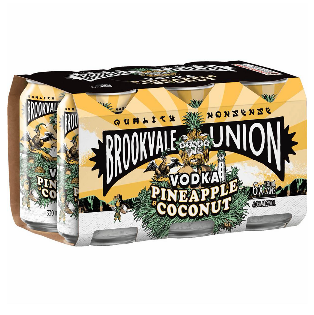 Brookvale Union Vodka Pineapple & Coconut Can 330mL