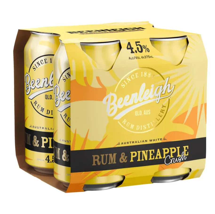 Beenleigh White & Pineapple Crush Can 375mL - Harry's Liquor
