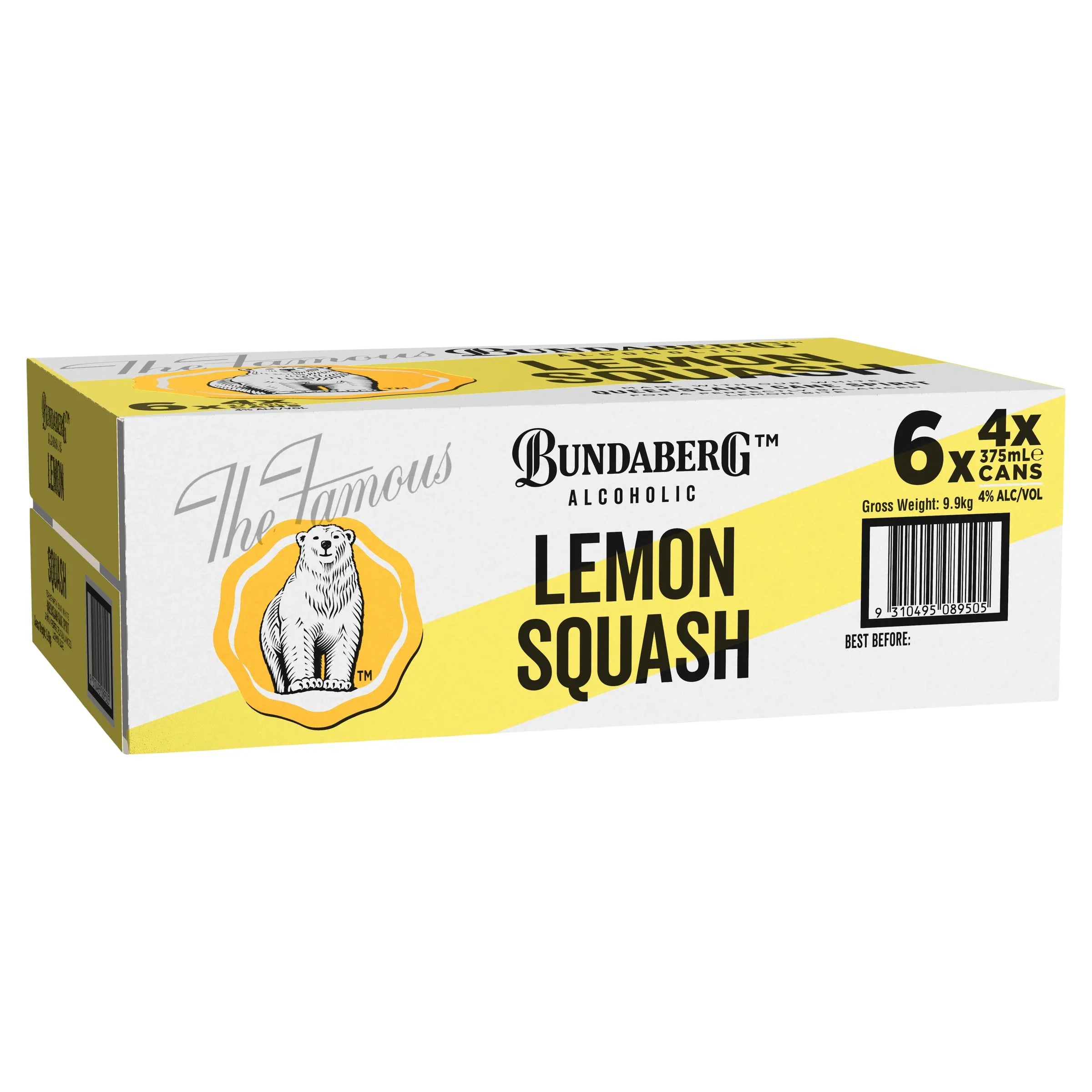 Bundaberg Alcoholic Lemon Squash Can 375mL - Harry's Liquor
