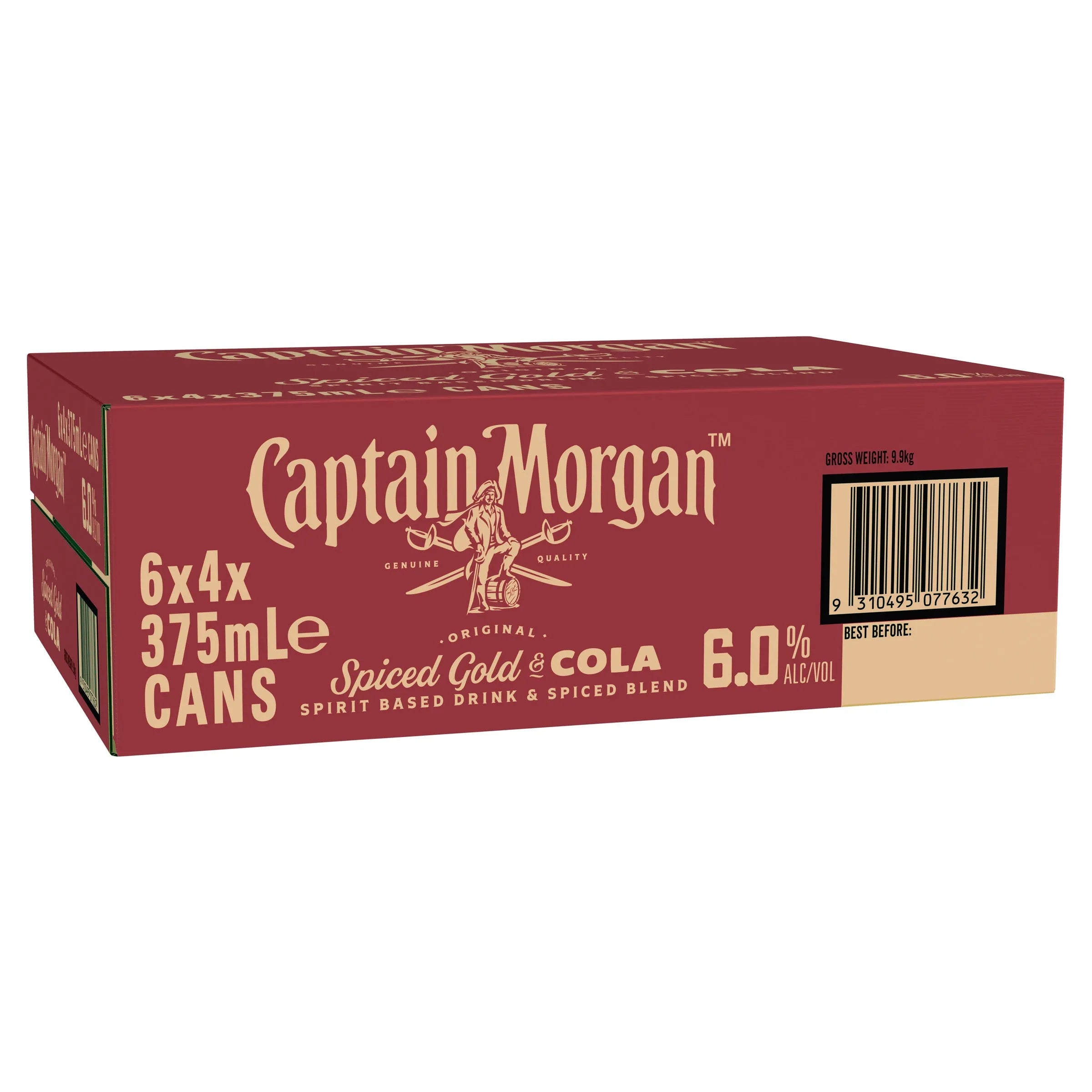 Captain Morgan Original Spiced Gold & Cola Can 330mL - Harry's Liquor
