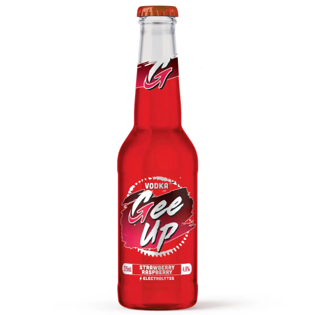 Gee Up Strawberry Raspberry Bottle 275mL - Harry's Liquor
