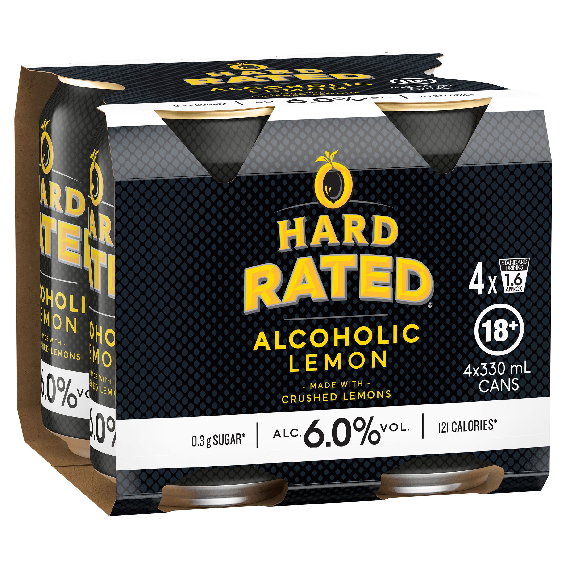 Hard Rated Lemon Can 6% Can 330mL - Harry's Liquor