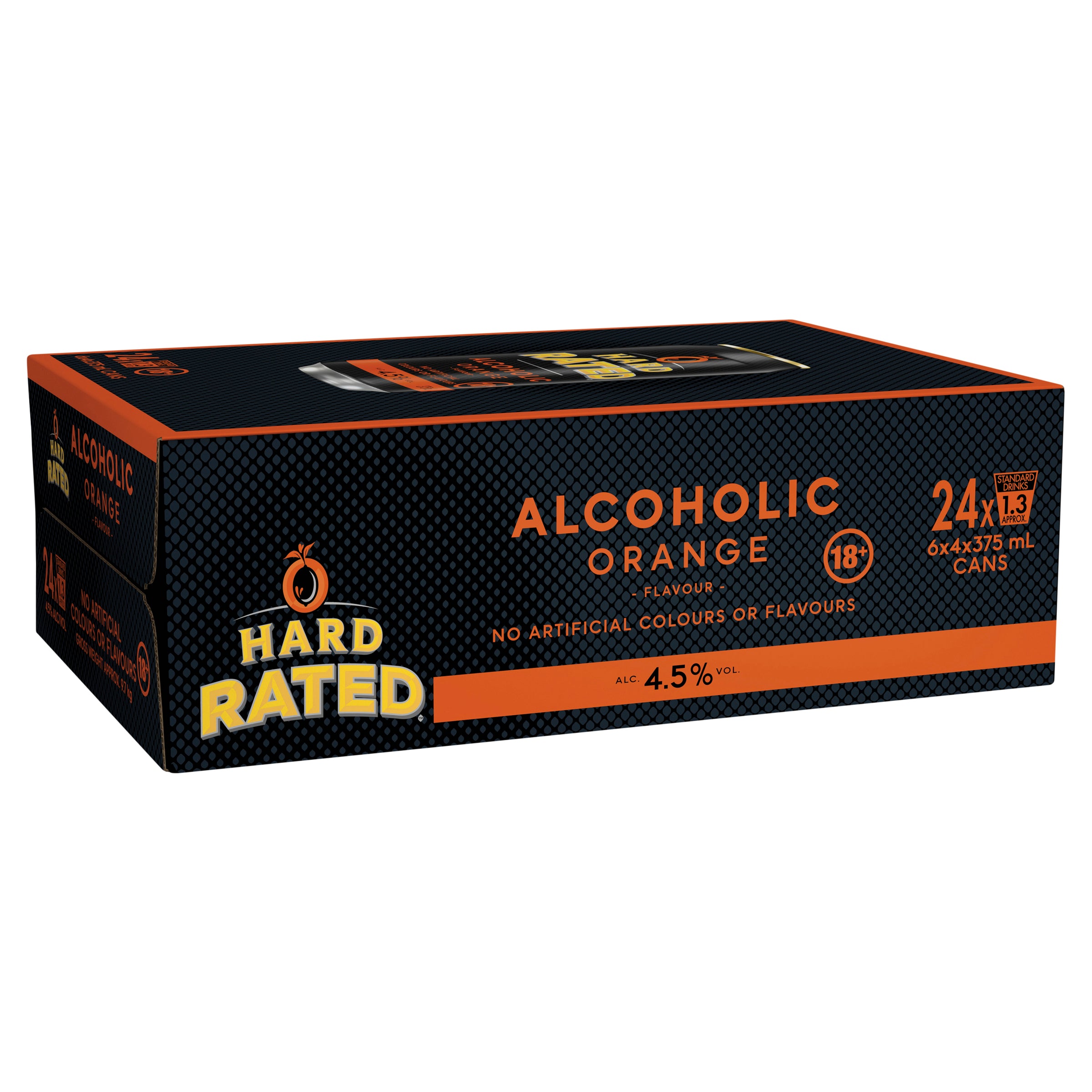 Hard Rated Orange Can 375mL