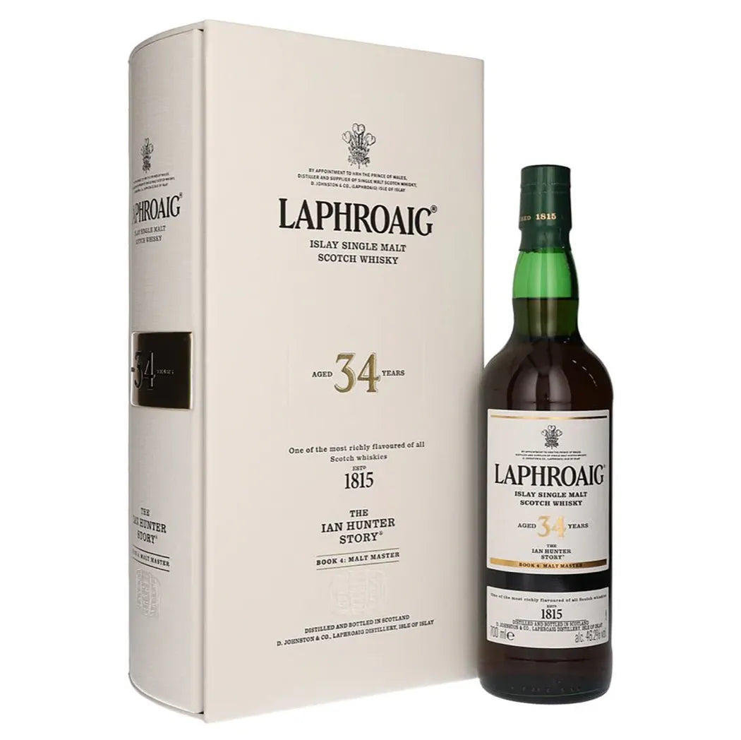 Laphroaig 34 Year Old The Ian Hunter Story Book #4 Single Malt Scotch Whisky 700mL - Harry's Liquor