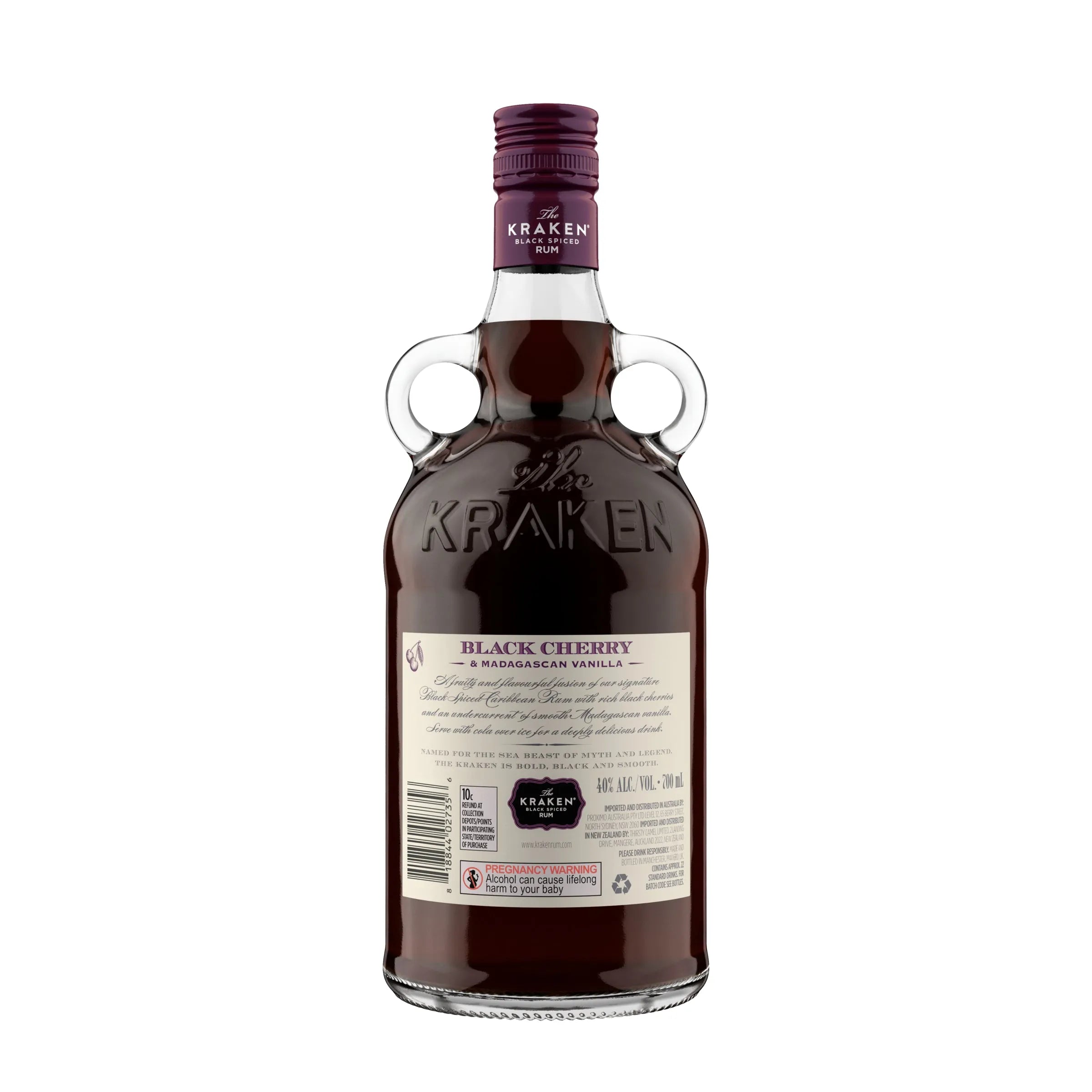 The Kraken Black Cherry & Madagascan Vanilla Rum 700mL - Harry's Liquor