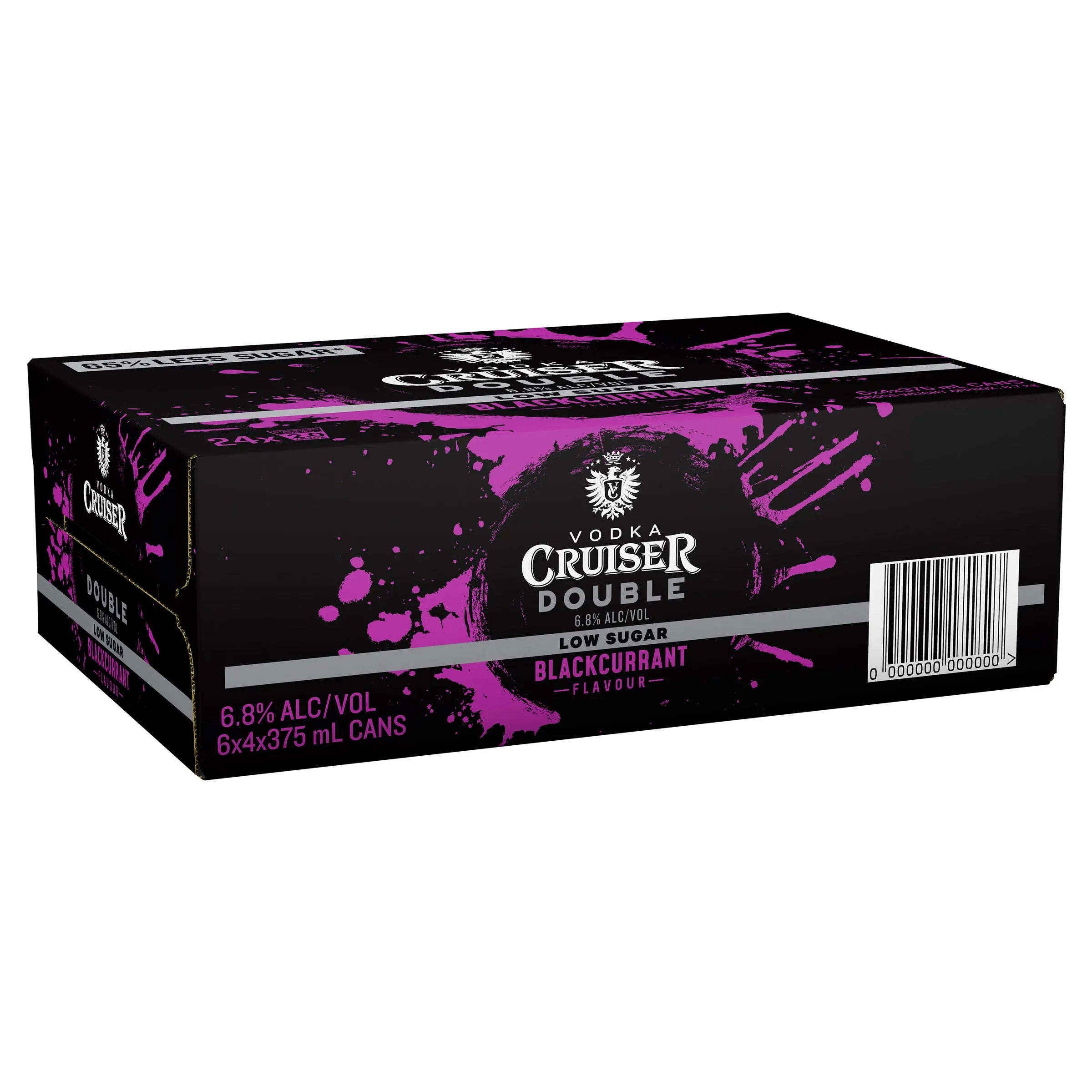 Vodka Cruiser Double Low Sugar Blackcurrant Can 375mL - Harry's Liquor