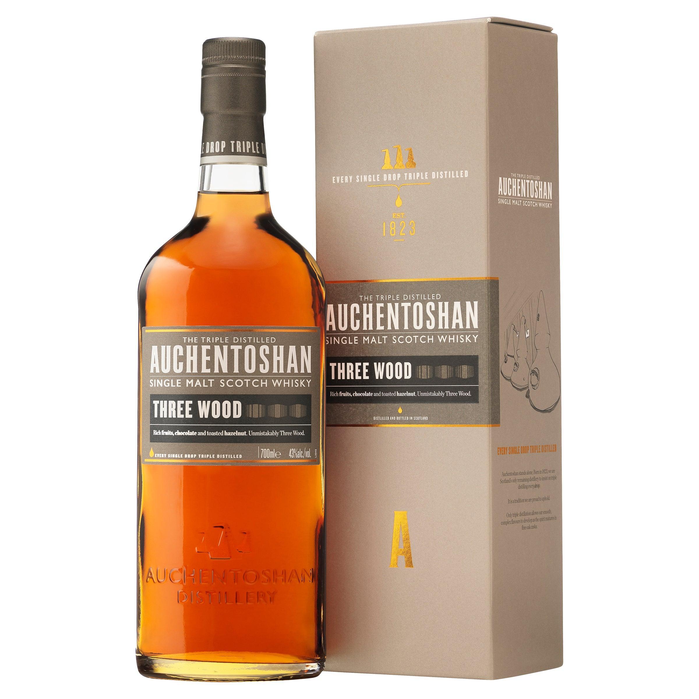 Auchentoshan Three Wood Single Malt Scotch Whisky 700mL - Harry's Liquor