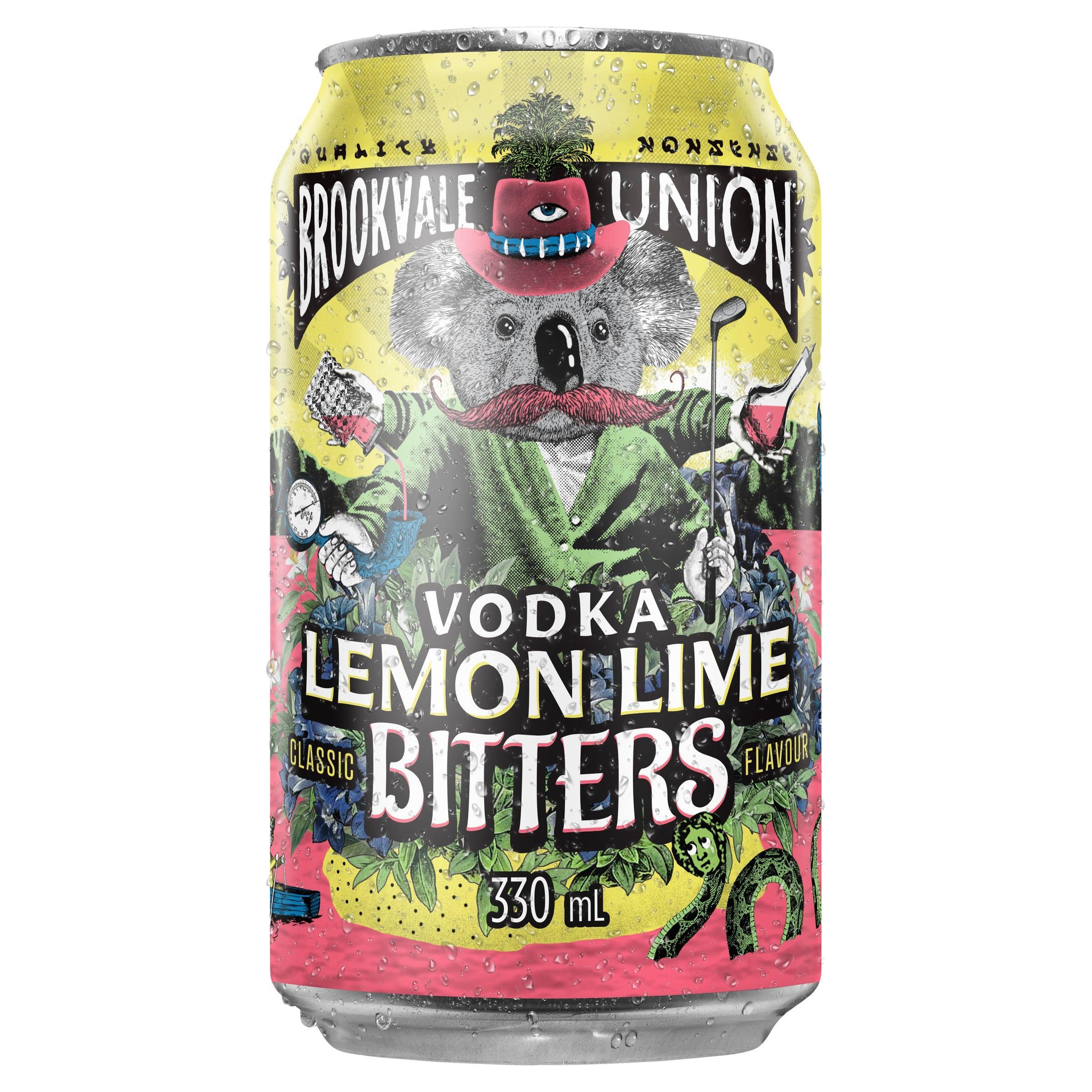 Brookvale Union Vodka Lemon Lime & Bitters Can 330mL - Harry's Liquor