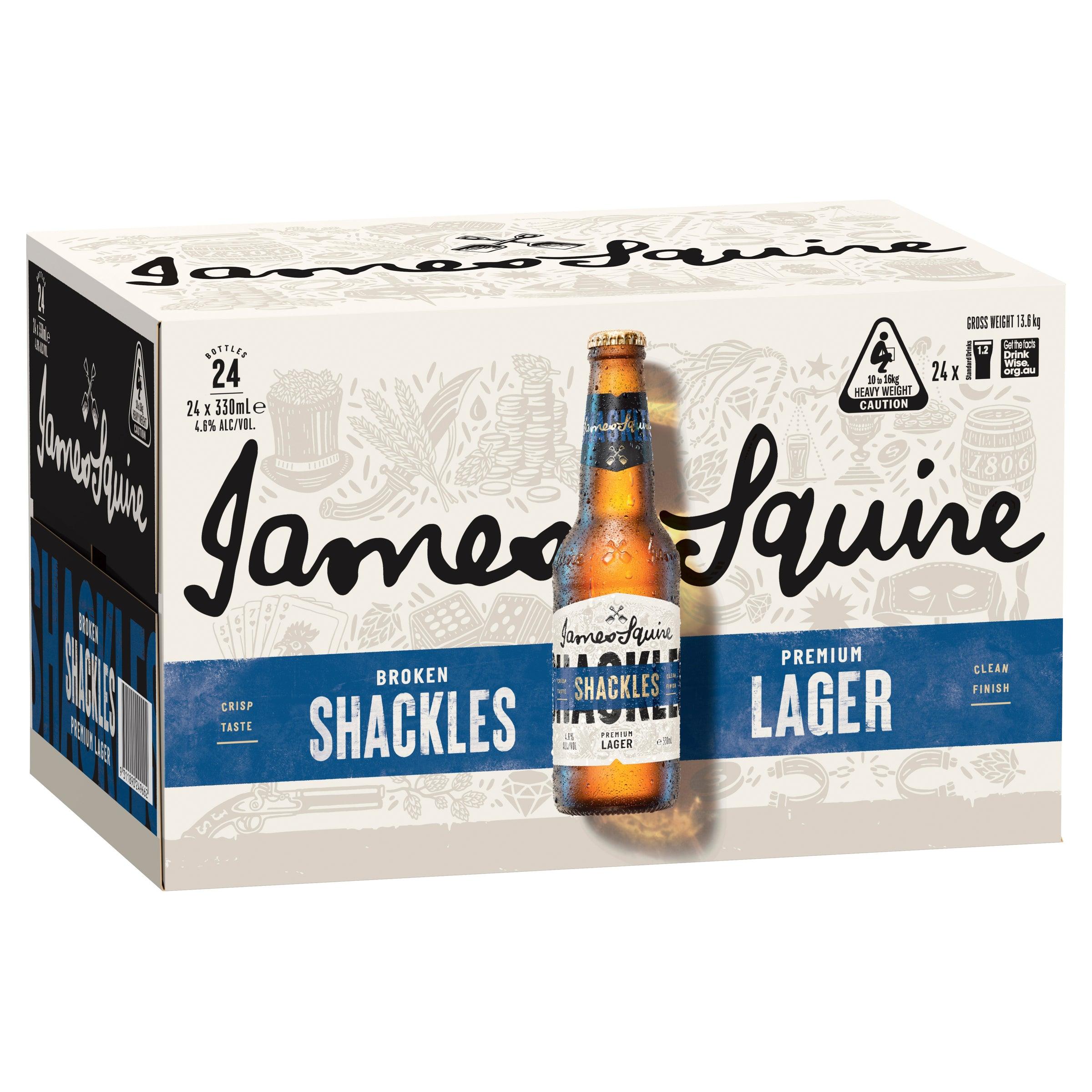 James Squire Broken Shackles Lager Bottle 345mL - Harry's Liquor