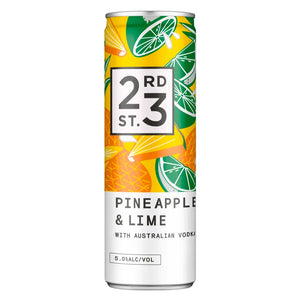 23rd Street Distillery Pineapple & Lime Vodka Can 300mL - Harry's Liquor
