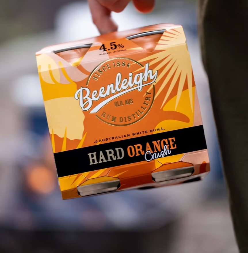 Beenleigh Rum & Hard Orange Crush Can 375mL