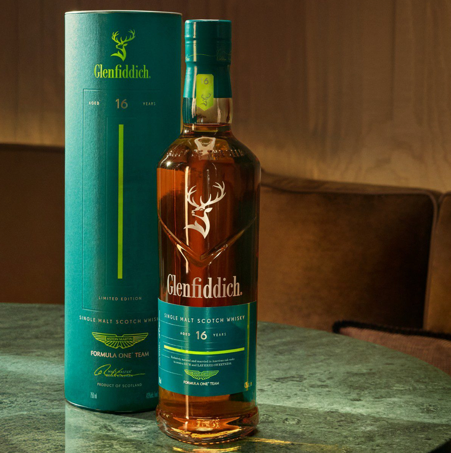 Glenfiddich 16 Year Old Aston Martin F1 Limited Edition Whisky 700mL