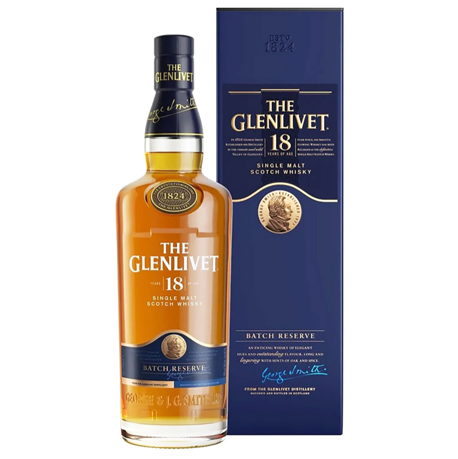 The Glenlivet 18 Year Old Single Malt Scotch Whisky 700mL