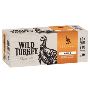 Wild Turkey Bourbon & Cola 10 Pack Can 375mL