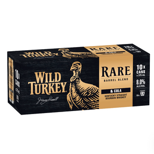 Wild Turkey Rare Bourbon & Cola 10 Pack Can 375mL