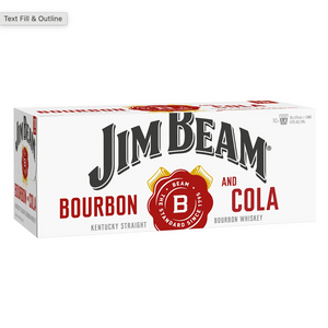 Jim Beam White Label Bourbon & Cola 10 Pack Can 375mL