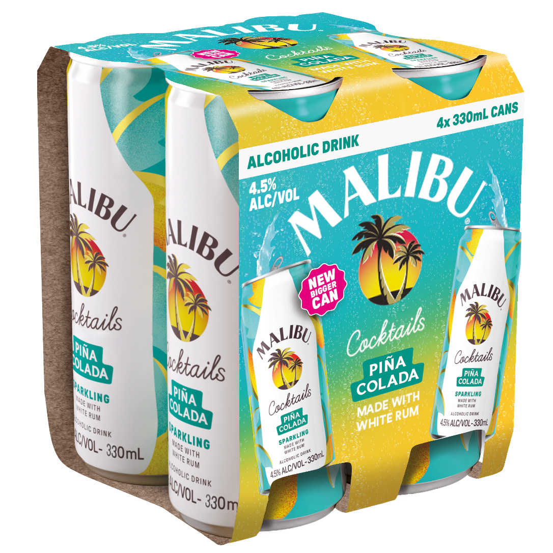 Malibu Rum & Pina Colada Can 330mL