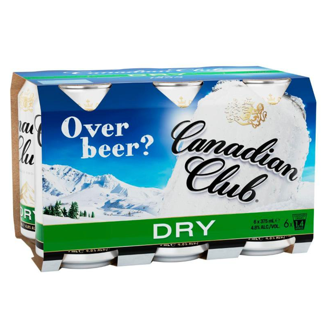 Canadian Club Whisky & Dry Can 375mL