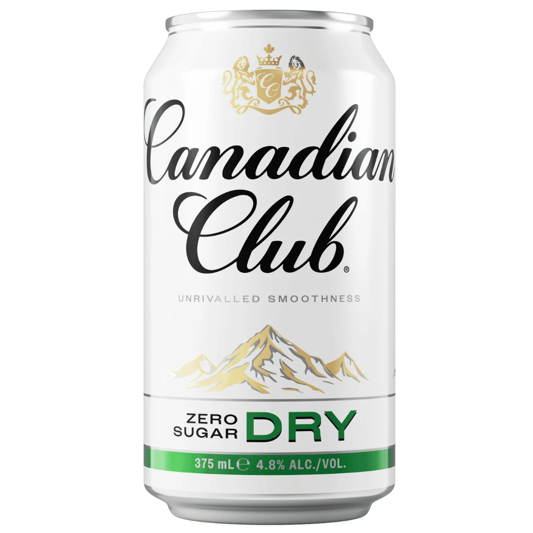 Canadian Club Whisky & Zero Sugar Dry Can 375mL