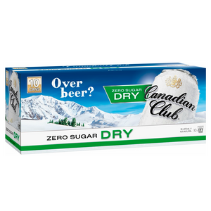 Canadian Club Whisky & Zero Sugar Dry 10 Pack Can 375mL