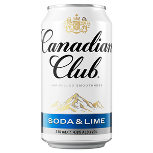 Canadian Club Soda & Lime Can 375mL