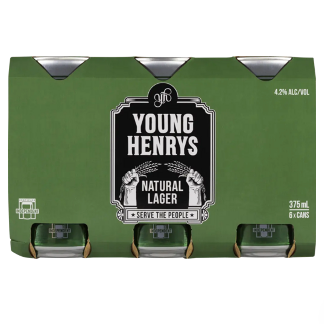 Young Henrys Natural Lager Can 375mL