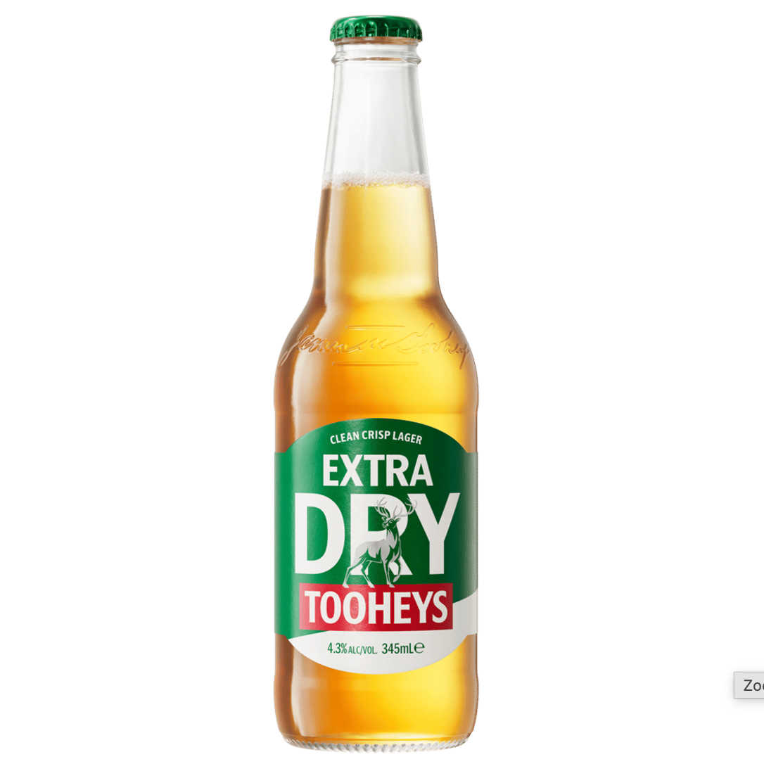 Tooheys Extra Dry Bottle 345mL