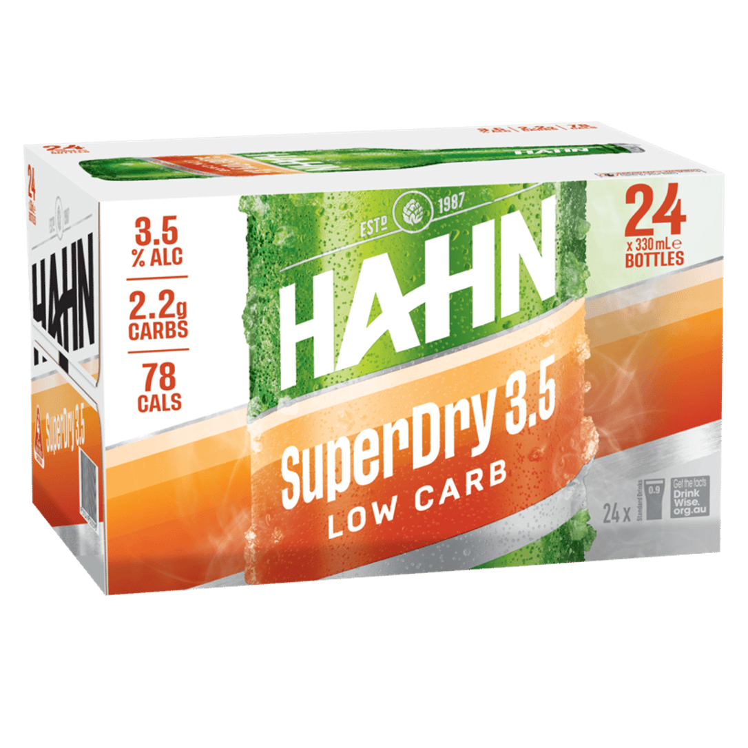 Hahn Super Dry 3.5% Bottle 330mL