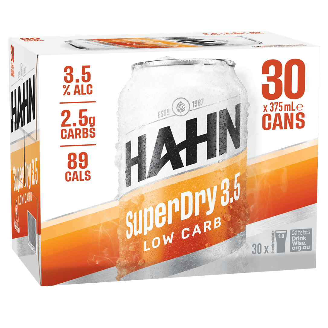 Hahn Super Dry 3.5% Can 375mL