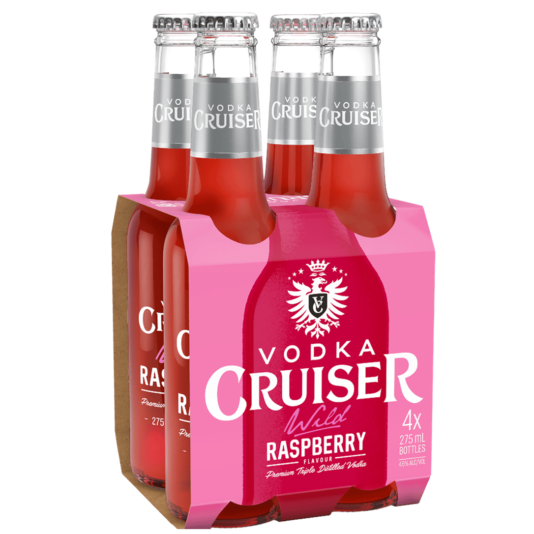 Vodka Cruiser Wild Raspberry Bottle 275mL