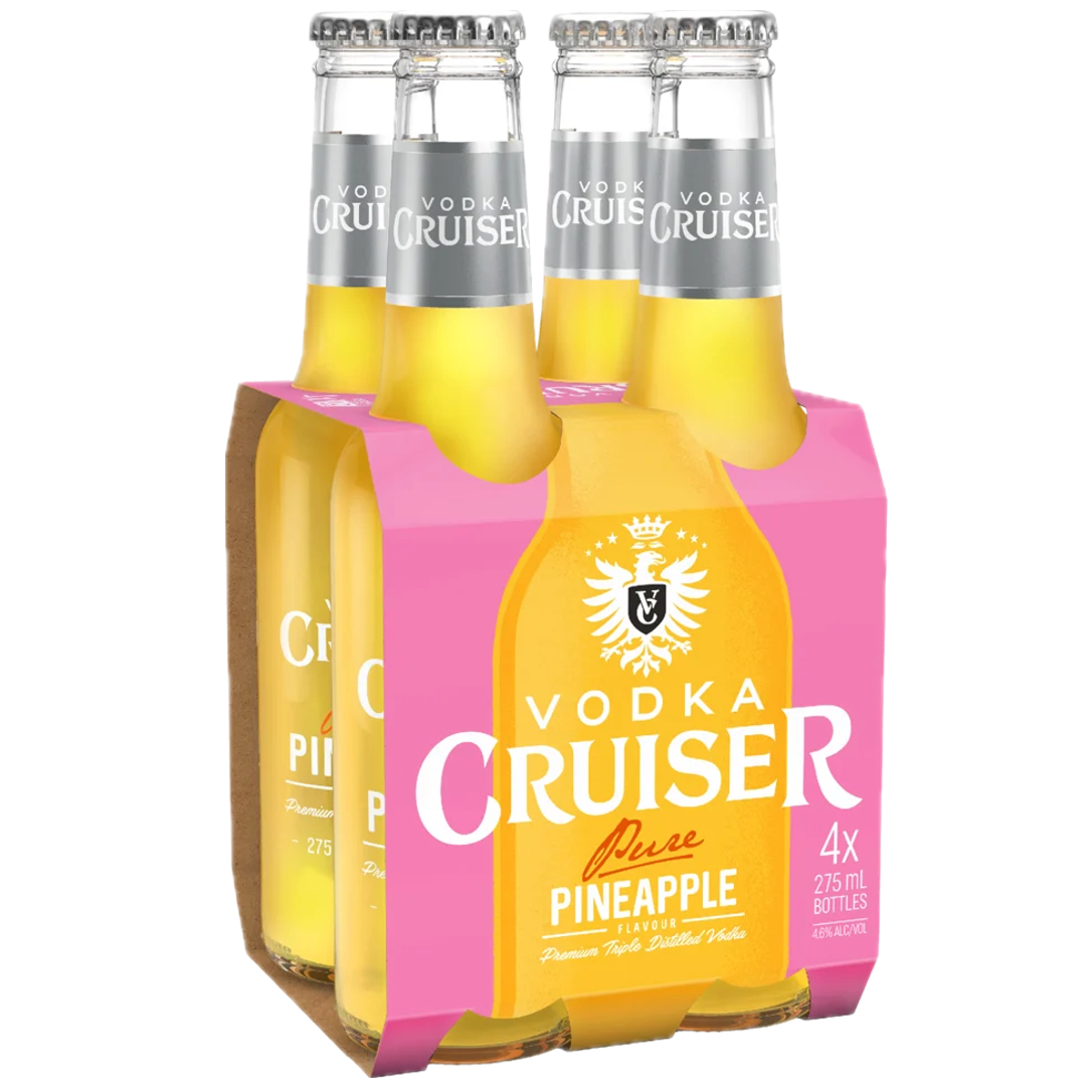 Vodka Cruiser Pure Pineapple Bottle 275mL