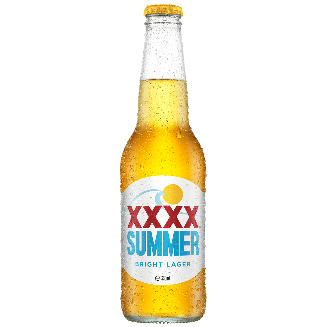 XXXX Summer Bright Lager Bottle 330mL