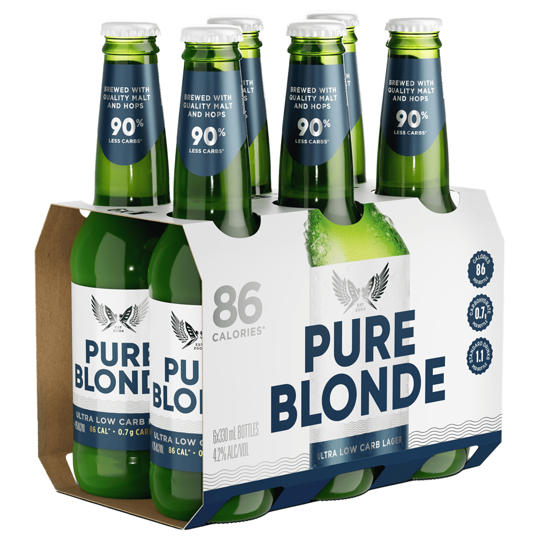 Pure Blonde Low Carb Ultra Bottle 355mL