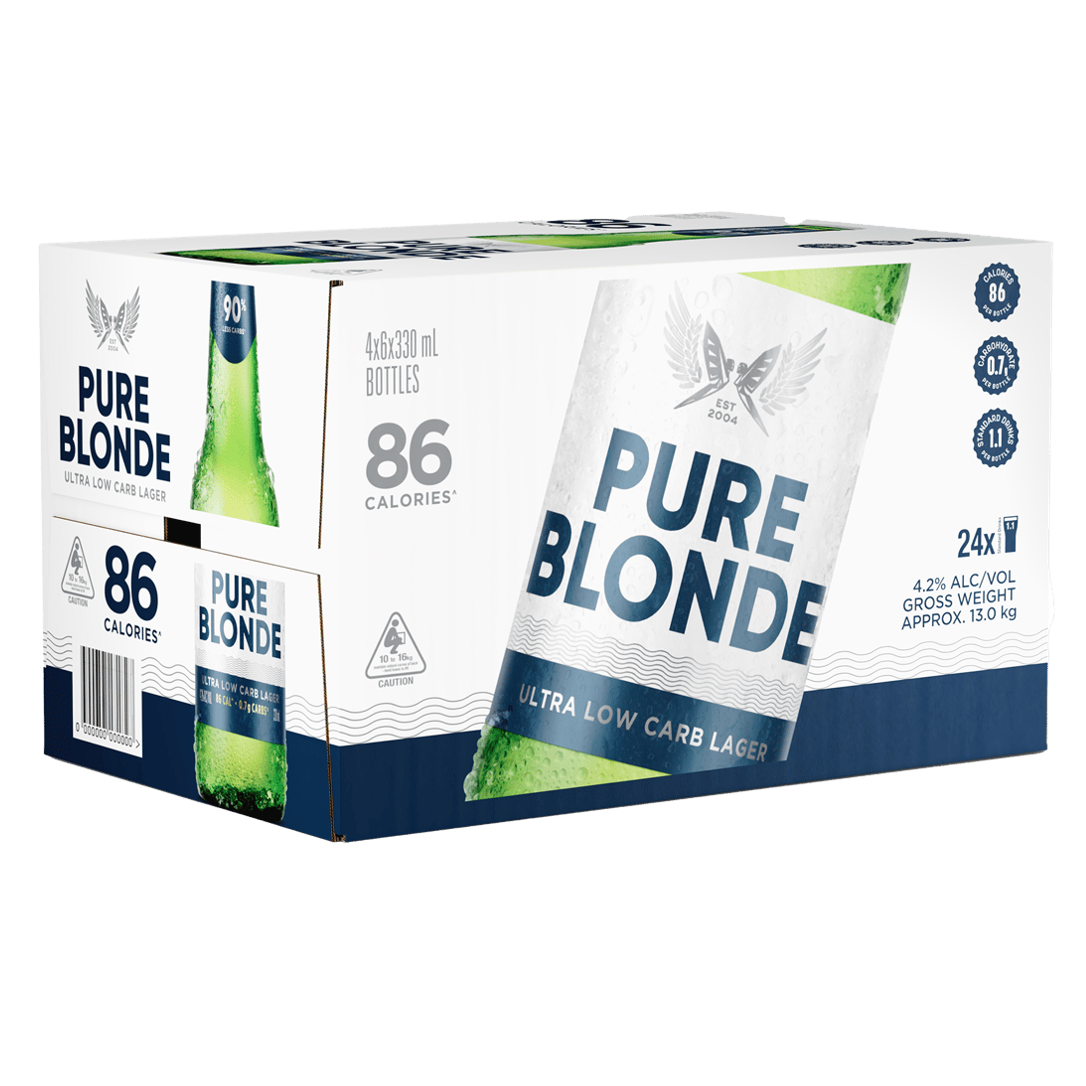 Pure Blonde Low Carb Ultra Bottle 355mL