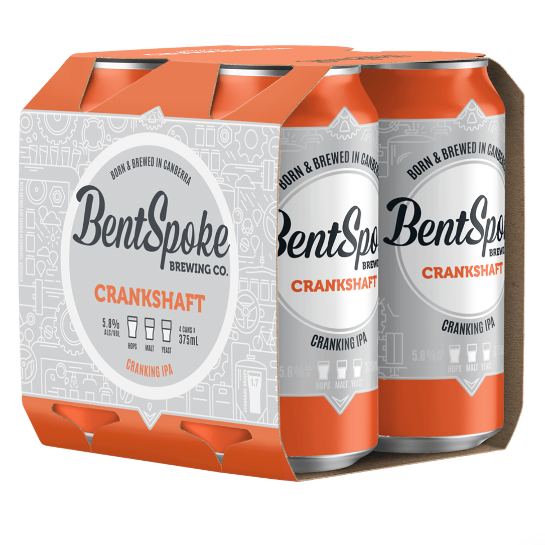BentSpoke Crankshaft IPA Can 375mL