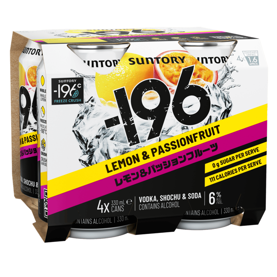 Suntory -196 Double Lemon & Passionfruit Can 330mL