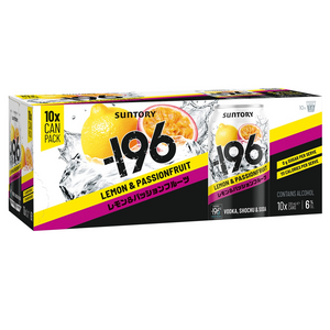 Suntory -196 Double Lemon & Passionfruit 10 Pack Can 330mL
