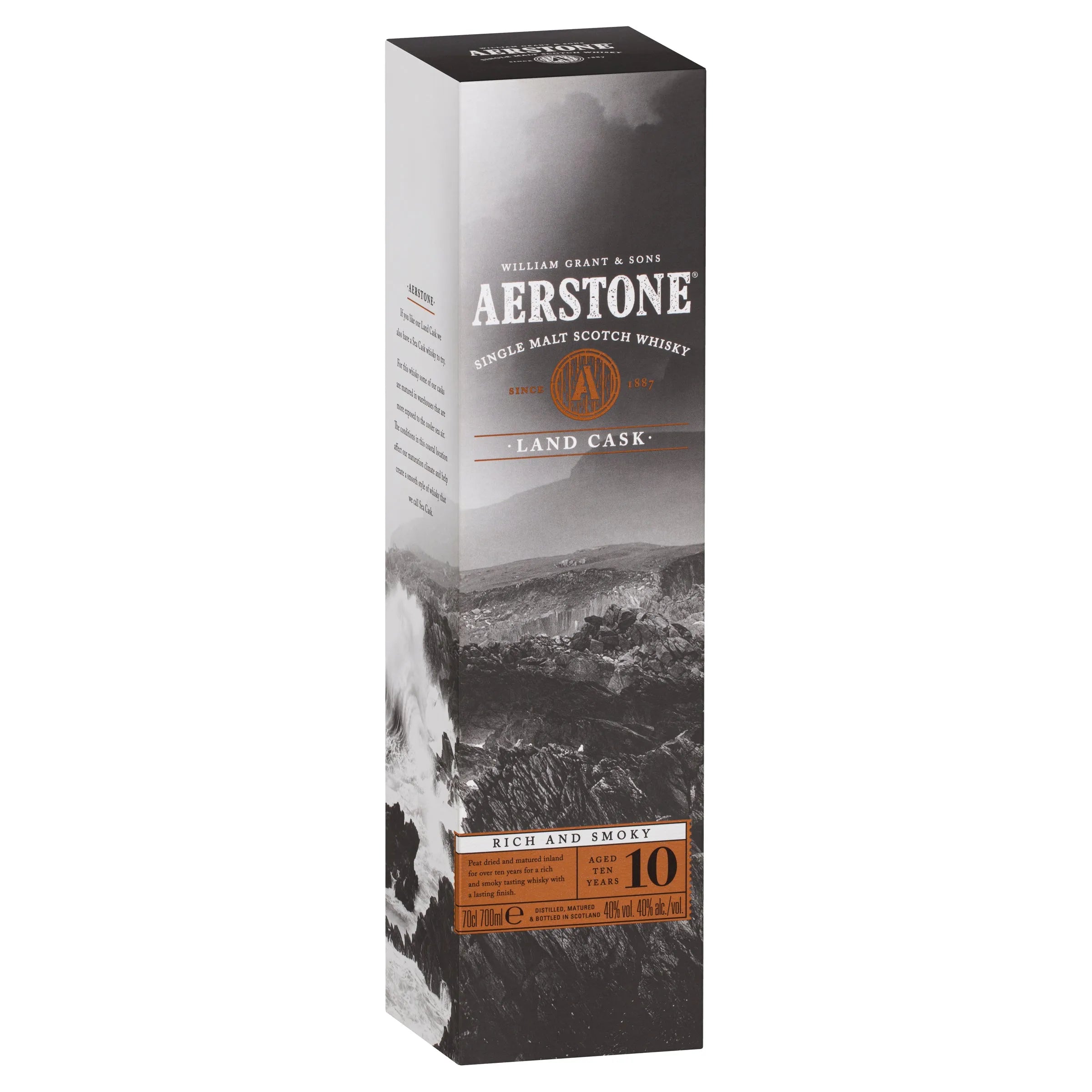 Aerstone Land Cask 10 Year Old Single Malt Scotch Whisky 700mL