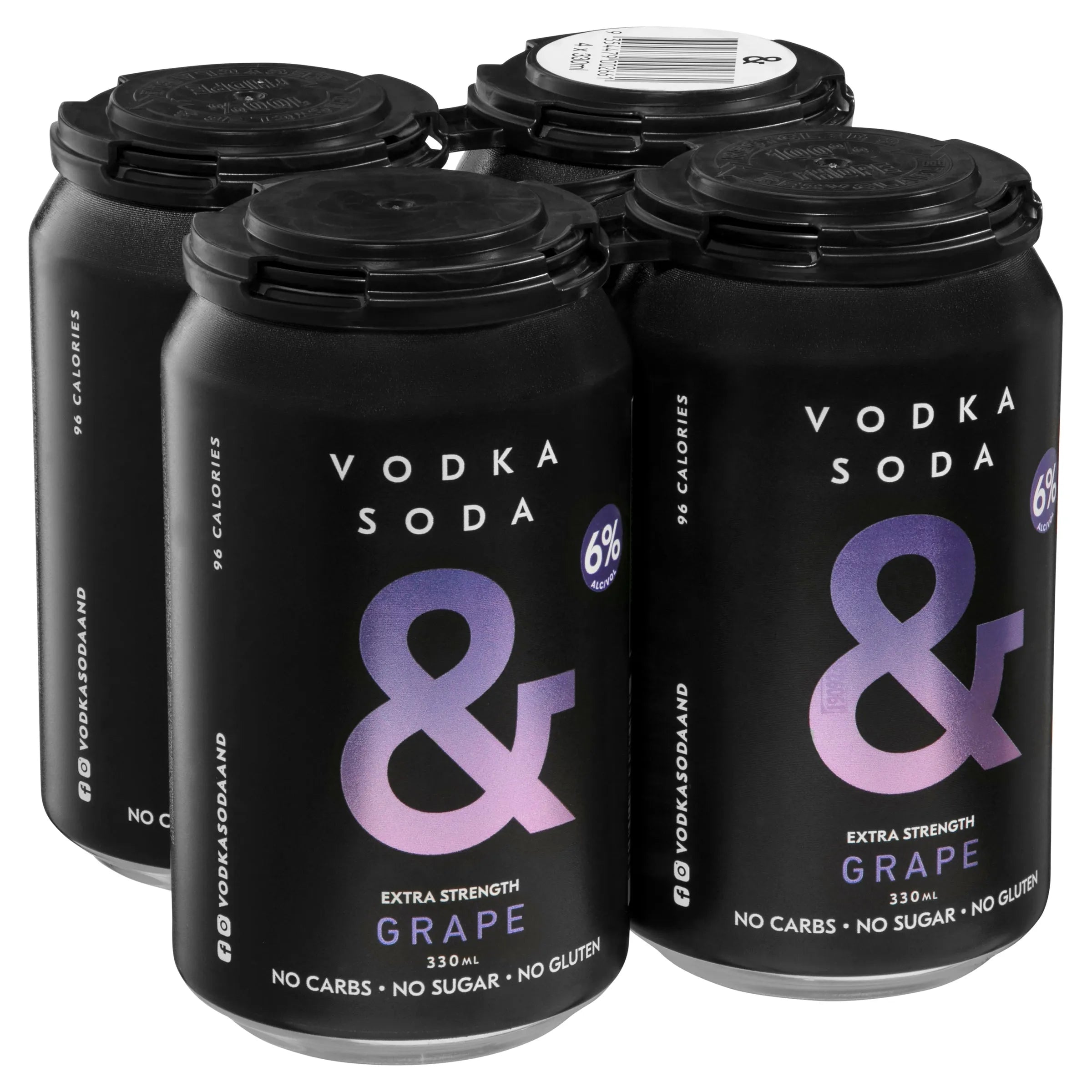 Ampersand Vodka Soda & Grape 6% Can 330mL - Harry's Liquor